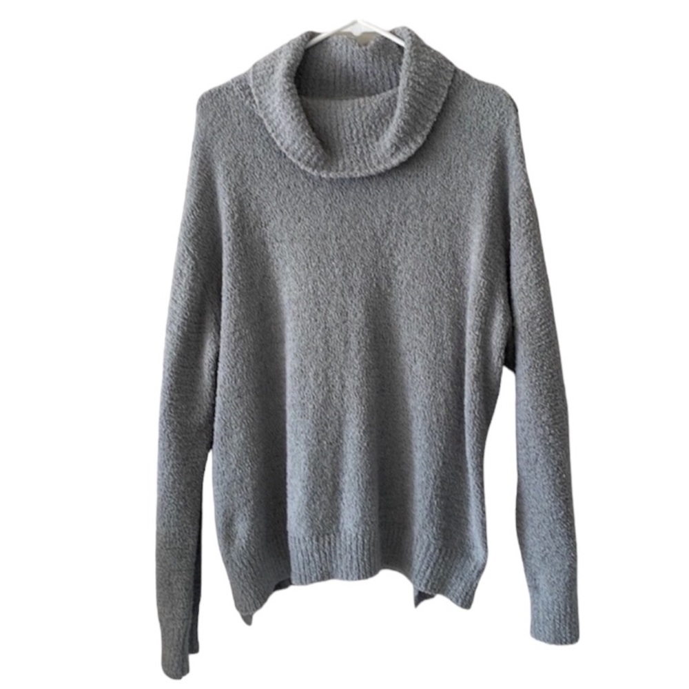 NWOT Pink Lily Slate Blue Cowl Neck Sweater-XXL